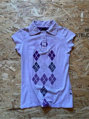 Soft Purple Y2K Oxygen Polo shirt
